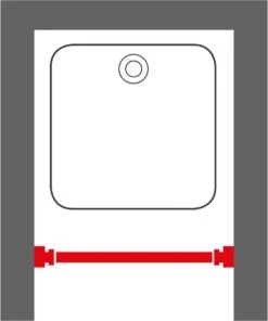 Sealskin Seallux Douchegordijnstang - 80-130 Cm - Zwart -Badkamerproducten 1003x1200