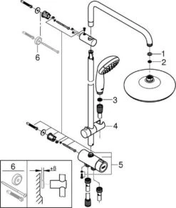 GROHE New Tempesta Cosmopolitan 210 Regendouche - ø 21 Cm - Zonder Thermostaat - Chroom 22 GROHE New Tempesta Cosmopolitan 210 Regendouche - ø 21 Cm - Zonder Thermostaat - Chroom -Badkamerproducten 1015x1200