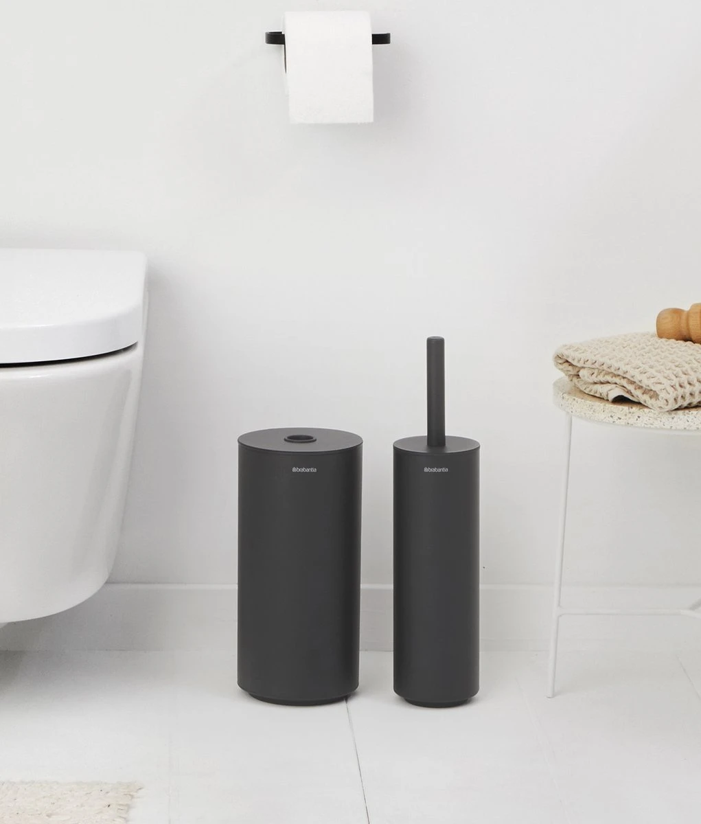 Brabantia MindSet Toiletaccessoires Set Van 3 - Mineral Infinite Grey 2 Brabantia MindSet Toiletaccessoires Set Van 3 - Mineral Infinite Grey - Afbeelding 2