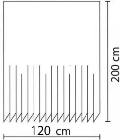 MLN Basics® Douchegordijn | Zwart | 120x200 Cm | Inclusief Ringen | Anti-schimmel -Badkamerproducten 1028x1200 1