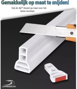 Merkloos Hoge Zelfklevende Waterkering Badkamer 200 Cm - Douchedorpel - Wateroverlast - Douchebak - Waterstopper - Sanitair Dorpel -Badkamerproducten 1030x1200 3