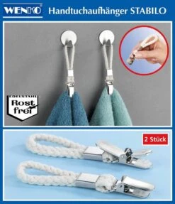 Wenko Handdoekclips , 4 Stuks -Badkamerproducten 1033x1200