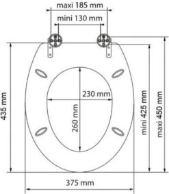 SCHÜTTE WC-Bril 80104 SPIRIT ANTHRAZIT - MDF-Hout - Soft Close - Verchroomde Scharnieren - Gelakt - Gesatineerd Antraciet -Badkamerproducten 1048x1200 1