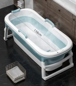 Simple Fix Zitbad - 138cm - Opvouwbaar Bad - Bath Bucket - Zitbad Voor Volwassenen - 220L - Extra Lang - Blauw 11 Simple Fix Zitbad - 138cm - Opvouwbaar Bad - Bath Bucket - Zitbad Voor Volwassenen - 220L - Extra Lang - Blauw -Badkamerproducten 1050x1200 4