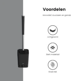 L'Sanc TB362 Plus - WC Borstel - Toiletborstel Met Houder - Zwart -Badkamerproducten 1051x1200