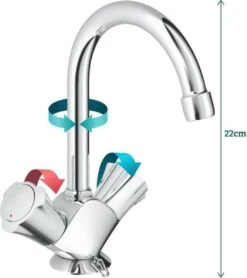GROHE Costa-L Wastafelkraan - Met Ketting - Chroom -Badkamerproducten 1066x1200 2