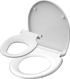 SCHÜTTE WC-Bril 82940 FAMILY WHITE - Duroplast - Soft Close - Afklikbaar - Geïntegreerde Kinderzitting - Gelakt - Wit -Badkamerproducten 1069x1200 2