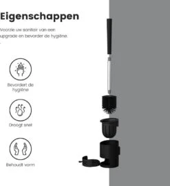 L'Sanc TB362 Plus - WC Borstel - Toiletborstel Met Houder - Zwart -Badkamerproducten 1093x1200
