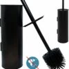 Mmoods WC Borstel Met Houder Hangend Zwart - Toiletborstel Siliconen Industrieel Design