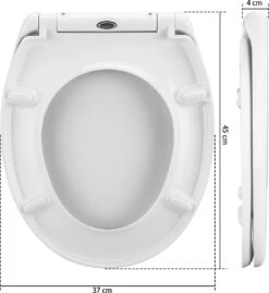 Casaria Wc Bril Duroplastic - Soft-close – Antibacterieel Wit -Badkamerproducten 1103x1200 3