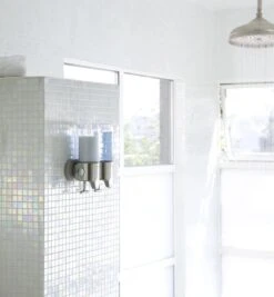 Simplehuman Zeepdispenser Wand Duo - RVS - 22.6x9.4x24.5 Cm - Zilver -Badkamerproducten 1112x1200 1