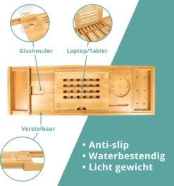 Regno Badplank Voor In Bad - Met Badkussen - Uitschuifbaar En Waterbestendig Badrek - IPad En Glashouder 15 Regno Badplank Voor In Bad - Met Badkussen - Uitschuifbaar En Waterbestendig Badrek - IPad En Glashouder -Badkamerproducten 1128x1200 1