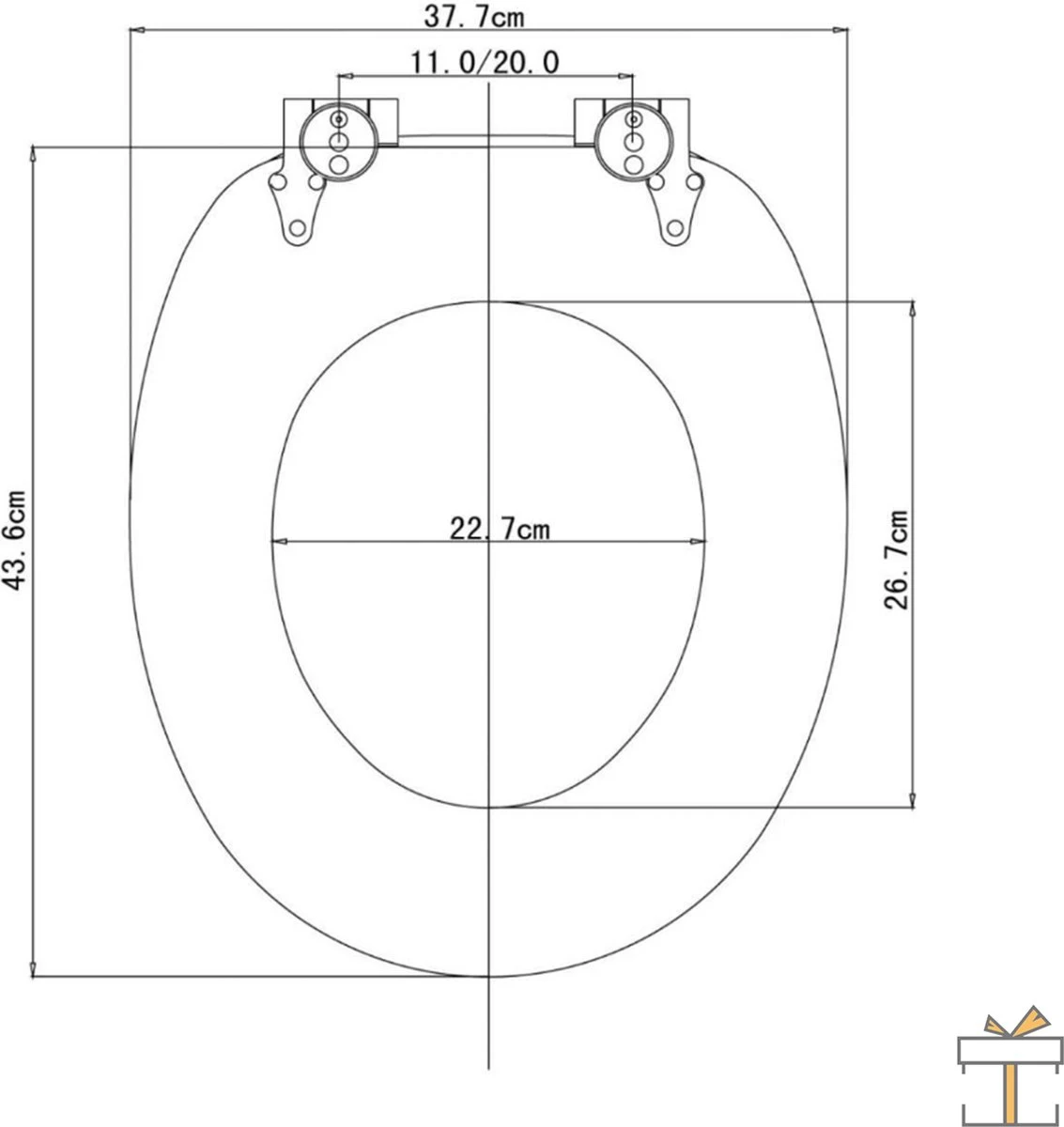 Happyment Antibacteriële Toiletbril - Met Softclose - Universeel - Toiletbrillen Met Kiezel Print - WC Bril - Toiletzitting 7 Happyment Antibacteriële Toiletbril - Met Softclose - Universeel - Toiletbrillen Met Kiezel Print - WC Bril - Toiletzitting - Afbeelding 7