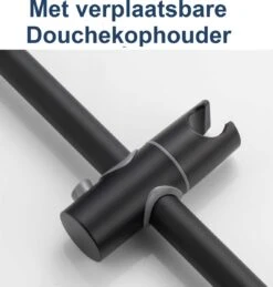 Moodcare® Glijstang - Douche Glijstang - 70 Cm - Mat Zwart - Zonder Boren -Badkamerproducten 1143x1200 1