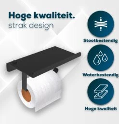 Via Fectio® Toiletrolhouder - Toiletrolhouders - Telefoonhouder - WC Rolhouder - Zonder Klep - RVS (Roestvrij Staal) -Badkamerproducten 1153x1200