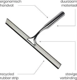 Aquafy Raamwisser RVS - Incl. Douchespons - Douchetrekker Voor Badkamer - Raamwisser Douche - Douchewisser RVS - Luxe Trekker Met Ophanghaak 19 Aquafy Raamwisser RVS - Incl. Douchespons - Douchetrekker Voor Badkamer - Raamwisser Douche - Douchewisser RVS - Luxe Trekker Met Ophanghaak -Badkamerproducten 1154x1200