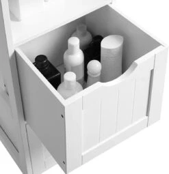 Hoge Badkamer Kast Met 2 Laden En 3 Open Vakken - 30 X 30 X 143,5 Cm - Wit 9 Hoge Badkamer Kast Met 2 Laden En 3 Open Vakken - 30 X 30 X 143,5 Cm - Wit -Badkamerproducten 1161x1200 6