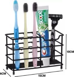 Merkloos Waal - Tandenborstelhouder - Tandenborstel Doosje - Tandenborstel Koker - Industrieel - Zwart - RVS -Badkamerproducten 1162x1200 5