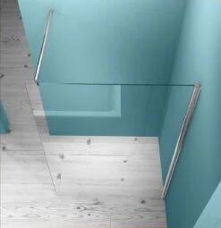 Wiesbaden Eco Inloopdouche + Muurprofiel - 8 Mm Nano - 100 X 200 Cm