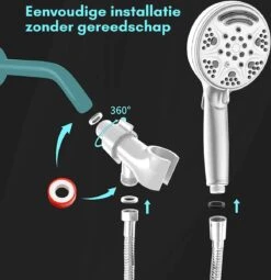Salvano Douchekop - Waterbesparend - Regendouche - 9 Standen 13 Salvano Douchekop - Waterbesparend - Regendouche - 9 Standen -Badkamerproducten 1164x1200 2