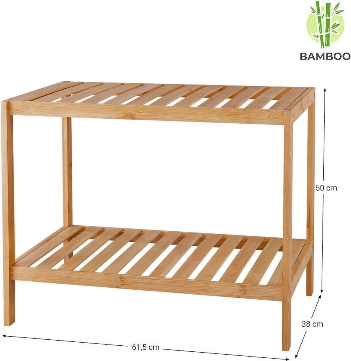 Merkloos Decopatent® Houten Bankje Van Bamboe - Badkamer - Opbergrek - Badkamerkast Rek - Open Badkamerbankje - Opbergen Handdoeken Rek 6 Merkloos Decopatent® Houten Bankje Van Bamboe - Badkamer - Opbergrek - Badkamerkast Rek - Open Badkamerbankje - Opbergen Handdoeken Rek - Afbeelding 6