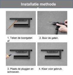 SaniRay Toiletrolhouder Met Telefoonhouder - Toiletrolhouder Met Planchet Voor Telefoon - Kunststof - WC Rolhouder Met Plankje Voor Telefoon. -Badkamerproducten 1173x1200 1