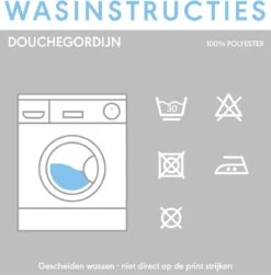 Sealskin Flow Douchegordijn 180x200 Cm - Polyester - Zwart / Wit -Badkamerproducten 1179x1200 4