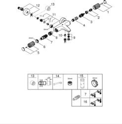 GROHE QuickFix Precision Feel Themostatische Badkraan - EcoJoy® - CoolTouch - 15 Cm - Met Koppelingen - Chroom - 34788000 -Badkamerproducten 1181x1200 1
