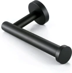 Design Toiletrolhouder - WC Rolhouder - RVS Mat Zwart - Incl. Schroeven -Badkamerproducten 1182x1200 1