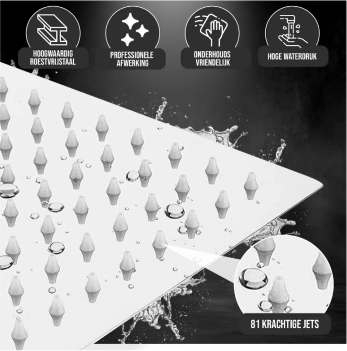 Merkloos Regendouchekop Deluxe | ø 35 Cm | Douchekop Met Slang En Houder | Douchekop | Doucheslang | Douchekophouder | Complete Doucheset | Roestvrij Staal | 360° Draaibaar | Badkamer Accessoires | Elite Pure Chrome Collection 2022 6 Merkloos Regendouchekop Deluxe | ø 35 Cm | Douchekop Met Slang En Houder | Douchekop | Doucheslang | Douchekophouder | Complete Doucheset | Roestvrij Staal | 360° Draaibaar | Badkamer Accessoires | Elite Pure Chrome Collection 2022 - Afbeelding 6