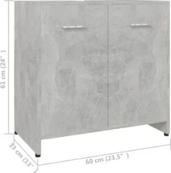 VidaXL Badkamerkast 60x33x61 Cm Spaanplaat Betongrijs 34 VidaXL Badkamerkast 60x33x61 Cm Spaanplaat Betongrijs -Badkamerproducten 1184x1200 7
