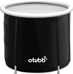 Zitbad | Opblaasbaar Zitbad Voor Volwassenen Van OTUBB | Ofuro | Opvouwbare Badkuip | Inklapbaar | Rond | IJsbad | Zwart | Bath Bucket -Badkamerproducten 1188x1200 3