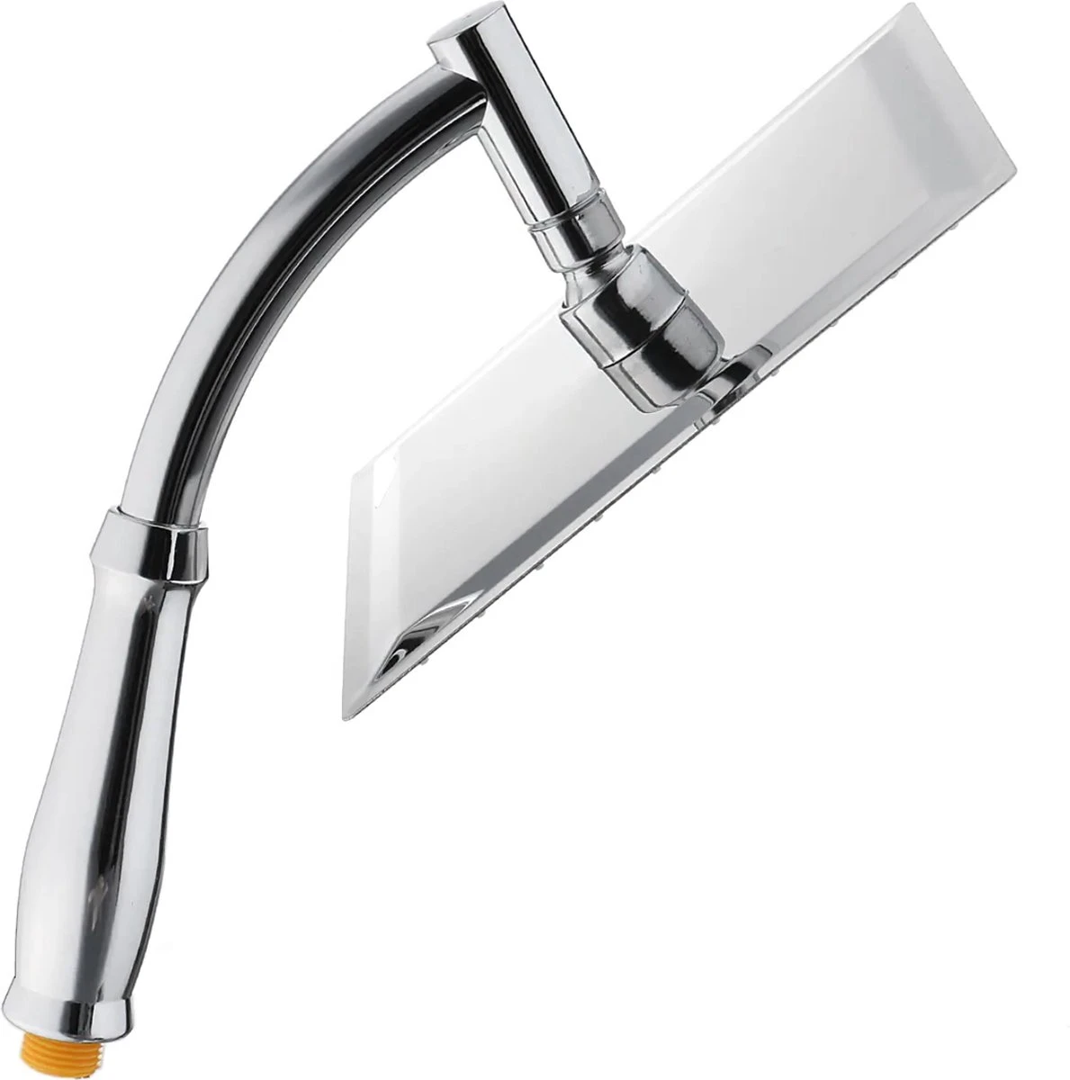 Regendouchekop XL Deluxe - ø28 Cm - Met Slang En Houder - Tijdelijk Met Cadeau - Douchekop - Regendouche - Handdouche - Hoge Druk - Roestvrij Staal - Wellness - Spa 4 Regendouchekop XL Deluxe - ø28 Cm - Met Slang En Houder - Tijdelijk Met Cadeau - Douchekop - Regendouche - Handdouche - Hoge Druk - Roestvrij Staal - Wellness - Spa - Afbeelding 4