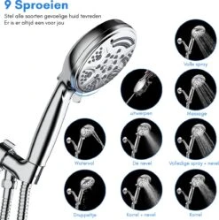 Salvano Douchekop - Waterbesparend - Regendouche - 9 Standen 11 Salvano Douchekop - Waterbesparend - Regendouche - 9 Standen -Badkamerproducten 1192x1200 4