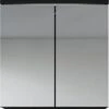 Badplaats Badkamerkast Toledo 60 Cm X 20 Cm X 60 Cm - Zwart - Spiegelkast Badkamer