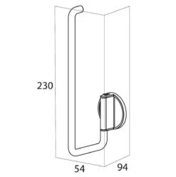 Tiger Tune - Reserverolhouder - Messing Geborsteld / Zwart -Badkamerproducten 1196x1200 6
