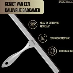 Douchewisser Rvs - Luxe Trekker Douche - Raamwisser Met Ophanghaak - Douchetrekker - Niet Boren - Chroom 11 Douchewisser Rvs - Luxe Trekker Douche - Raamwisser Met Ophanghaak - Douchetrekker - Niet Boren - Chroom -Badkamerproducten 1198x1200