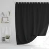 MLN Basics® Douchegordijn | Zwart | 120x200 Cm | Inclusief Ringen | Anti-schimmel