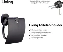 Toiletaccessoireset Zwart 3-delig - Luxe Toilet Set - Toiletborstel Met Houder - Toiletrolhouder Met Klep - Handdoekhaak 9 Toiletaccessoireset Zwart 3-delig - Luxe Toilet Set - Toiletborstel Met Houder - Toiletrolhouder Met Klep - Handdoekhaak -Badkamerproducten 1200x1008 2