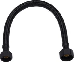 Ben Flexibele Aansluitslang 30 Cm Mat Zwart, 3/8 Inch. Moer X 1/2 Inch. Moer