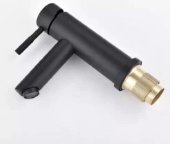 Merkloos Wastafelkraan 8500A - Badkamerkraan - Toiletkraan - Mengkraan - Mat Zwart -Badkamerproducten 1200x1016 2