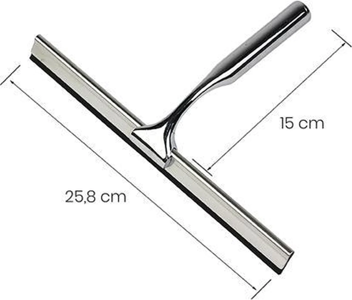 Aquafy Raamwisser RVS - Incl. Douchespons - Douchetrekker Voor Badkamer - Raamwisser Douche - Douchewisser RVS - Luxe Trekker Met Ophanghaak 2 Aquafy Raamwisser RVS - Incl. Douchespons - Douchetrekker Voor Badkamer - Raamwisser Douche - Douchewisser RVS - Luxe Trekker Met Ophanghaak - Afbeelding 2