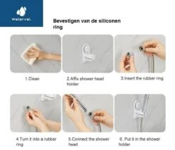 Zelfklevende Douchekophouder Met Zuignap - Universele Douchekop & Handdouche Houder - Verstelbaar - Handdouchehouder - Douche Kop Wandhouder - Zonder Boren & Schroeven -Badkamerproducten 1200x1023 3