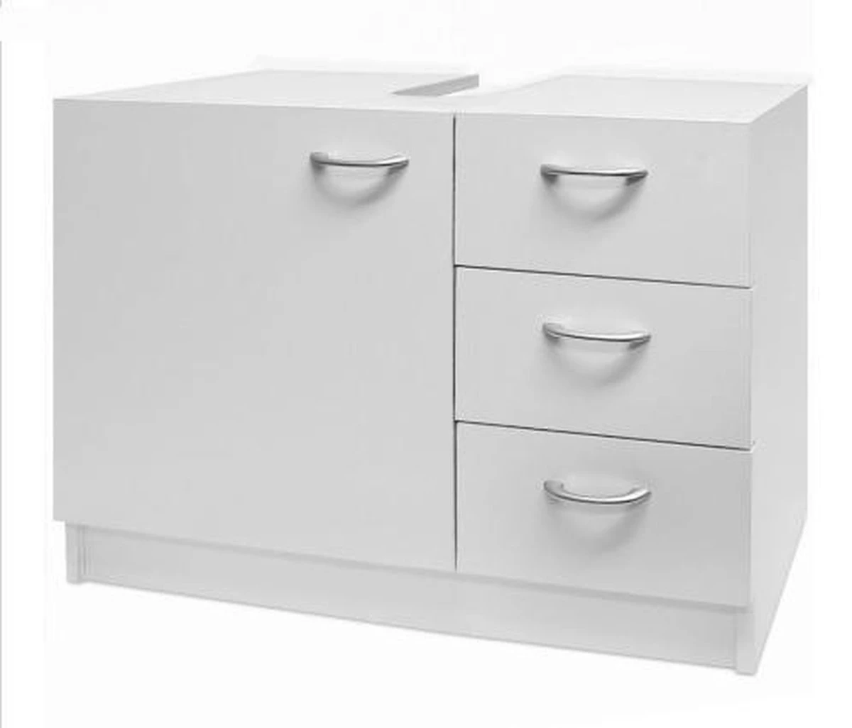 Deuba Badkamermeubel 3 Lades 63x54x30cm Wit Wastafelmeubel Onderkast 10 Deuba Badkamermeubel 3 Lades 63x54x30cm Wit Wastafelmeubel Onderkast - Afbeelding 10