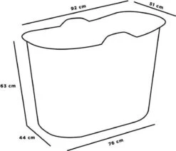 Zitbad Voor Volwassenen - Bath Bucket - Blauw - 200L 18 Zitbad Voor Volwassenen - Bath Bucket - Blauw - 200L -Badkamerproducten 1200x1031 1