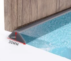 Lariwo Sanitair® Siliconen Waterdorpel 100cm 100 Cm Zwart Douche Douchebak Douchegordijn Wc Toilet Wasbak Waterstopper Waterdorpel Waterdrempel -Badkamerproducten 1200x1042 2