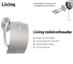 Toiletaccessoireset RVS 4-delig - Luxe Toilet Set - Toiletborstel Met Houder - Toiletrolhouder Met Klep - Reserverolhouder - Handdoekhaak - Zilver - Toiletset -Badkamerproducten 1200x1044 1