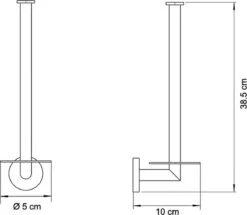 Wc Rolhouder Reserverolhouder Toiletrolhouder Voor 3 Rollen Zwart - Badkamer Accessoires - Hangend -Badkamerproducten 1200x1046