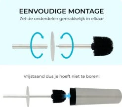 VDN Stainless Toiletborstel Met Houder - Toiletborstelhouder - Zilver - Wc Borstel Met Houder - RVS - Vrijstaand -Badkamerproducten 1200x1054 1