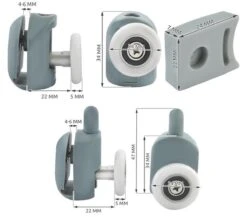 Reserve Wieltjes Voor Douchedeur – Douche Deur Rollers – Wielen Douchedeur – Loopwielen – Katrollen – Set Van 4 Onder En 4 Boven 13 Reserve Wieltjes Voor Douchedeur – Douche Deur Rollers – Wielen Douchedeur – Loopwielen – Katrollen – Set Van 4 Onder En 4 Boven -Badkamerproducten 1200x1054 2